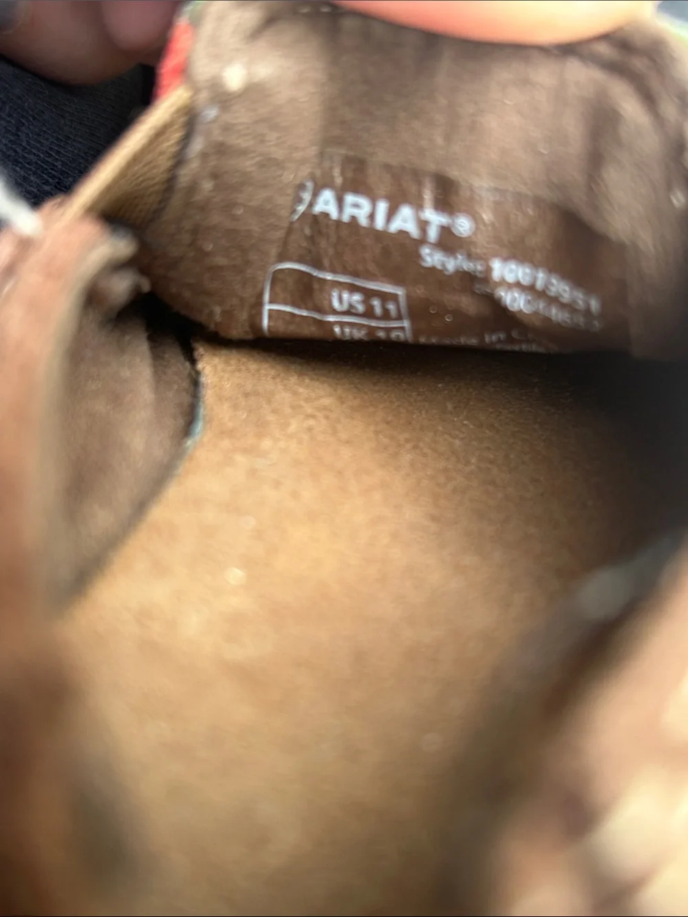 Ariat Slip On Southwest Pattern Shoes